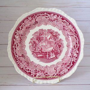 Masons Vista Pink Large Dinner Plate 10 5/8"  2913